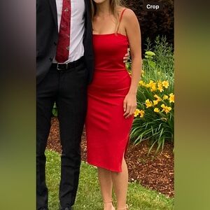 Size Small Red Bodycon Dress worn once!